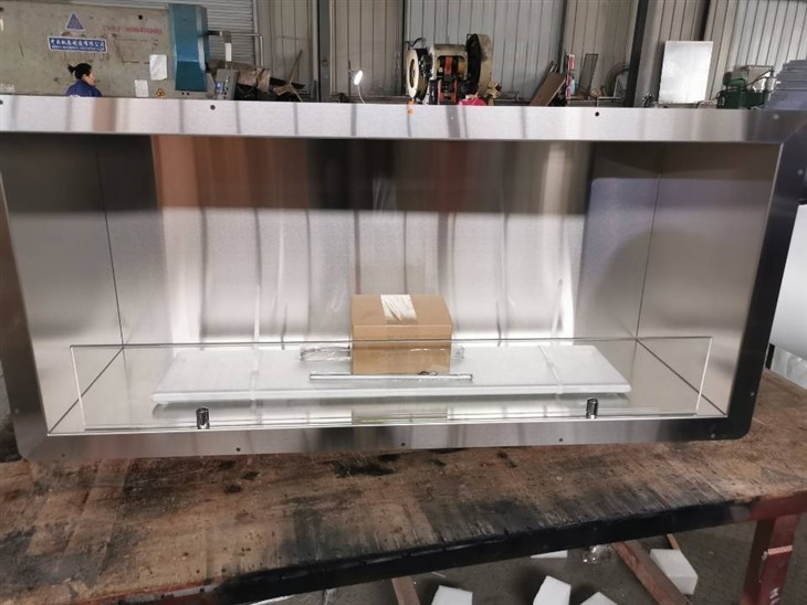 Pre Built Media Wall Fireplace